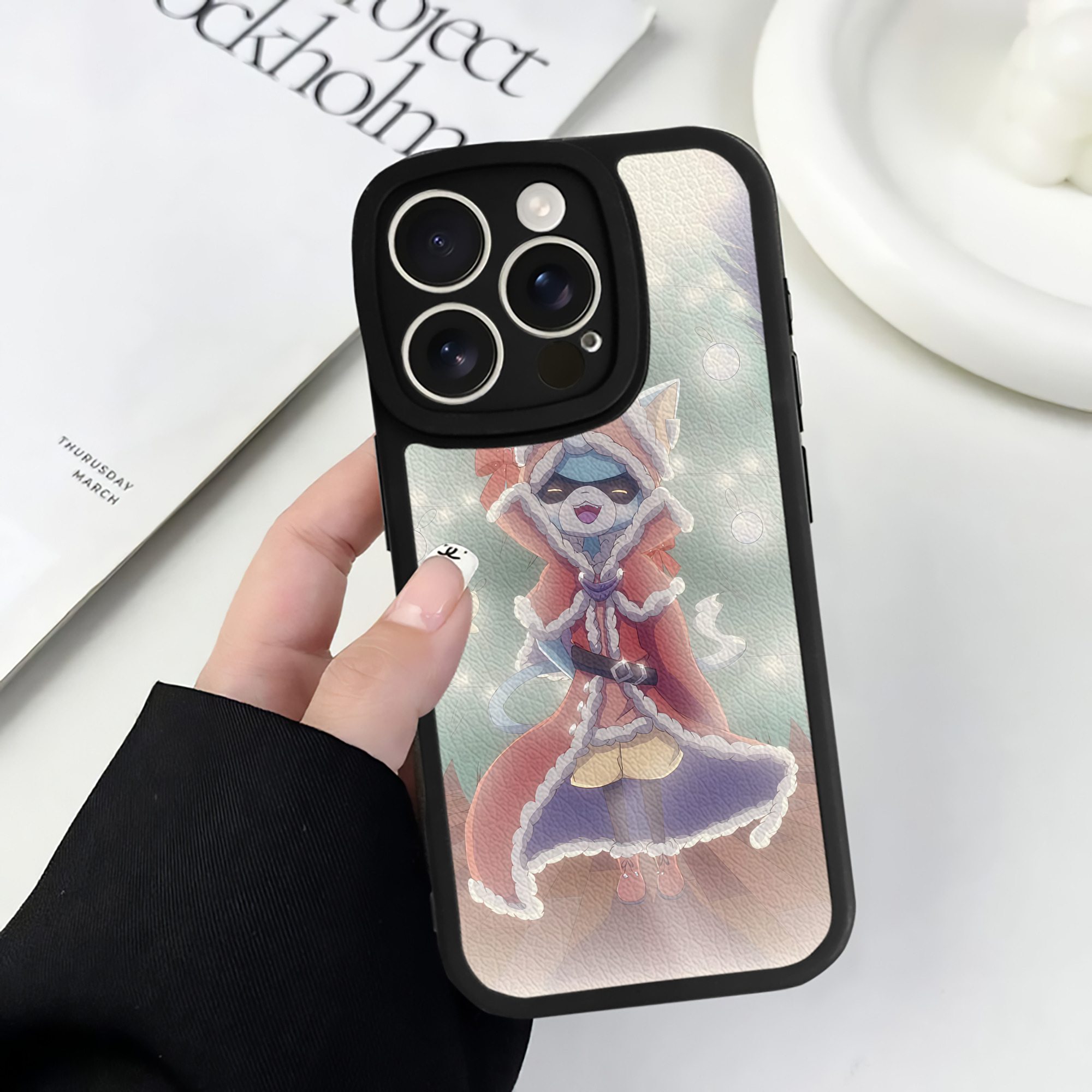 （画像用） 妖怪ウォッチ Yo-kai Watch 【iPhone 16シリーズ対応】シリコンスマホケース（レザー調） 材質：シリコン